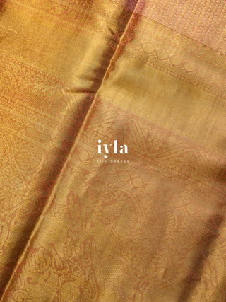 The Wild Horse Kanjeevaram Dipped in Gold