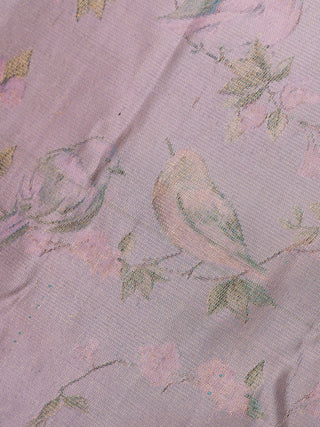 The Wings of Wonder Kanjeevaram in Dusty Lavender