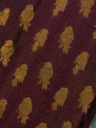 The Wings of Wonder Kanjeevaram in Dusty Lavender