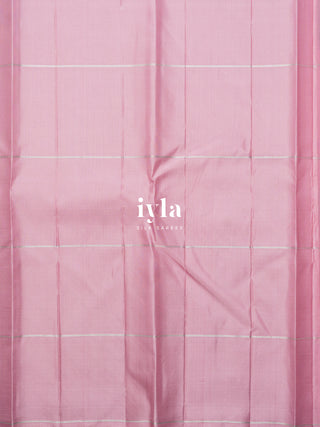 The Taffy Pink Moonlit Deer Kanjeevaram