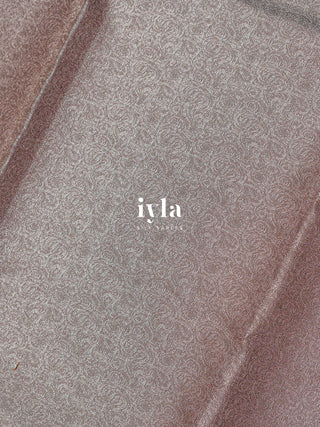 The Deer in Petalscape Kanjeevaram in Pastel Pink