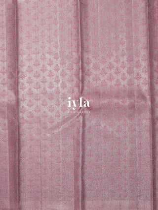 The Deer in Petalscape Kanjeevaram in Pastel Pink