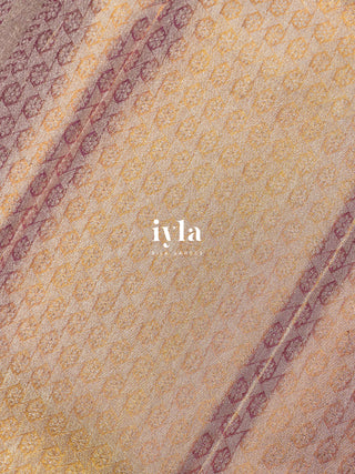 The Timeless Weave Kanjeevaram in Bright Orange