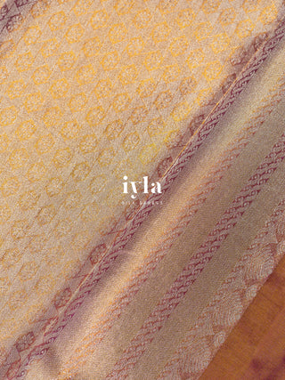 The Timeless Weave Kanjeevaram in Bright Orange
