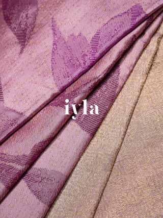 The Trumpet Lily Kanjeevaram in Lavender