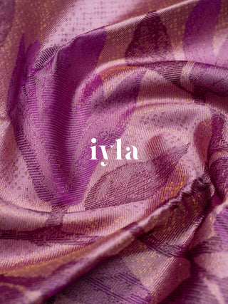 The Trumpet Lily Kanjeevaram in Lavender