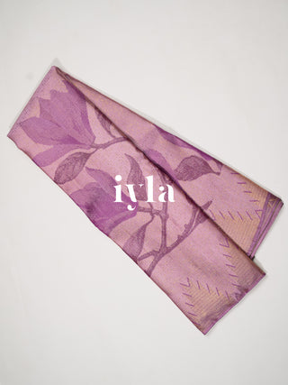 The Trumpet Lily Kanjeevaram in Lavender