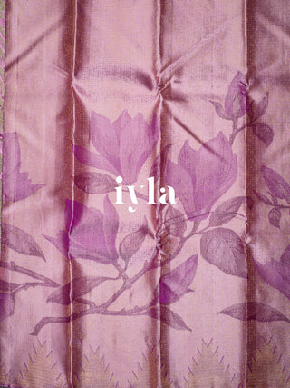 The Trumpet Lily Kanjeevaram in Lavender