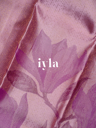 The Trumpet Lily Kanjeevaram in Lavender
