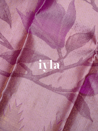 The Trumpet Lily Kanjeevaram in Lavender