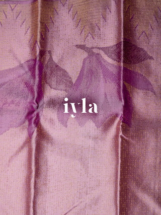 The Trumpet Lily Kanjeevaram in Lavender