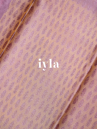 The Trumpet Lily Kanjeevaram in Lavender