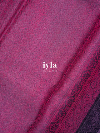 The Bridgerton Inspired Lotus Kanjeevaram in Deep Orchid