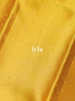 The Wonderland Dreamscape Bloom Kanjeevaram in Butter Yellow