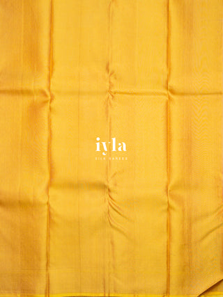The Wonderland Dreamscape Bloom Kanjeevaram in Butter Yellow