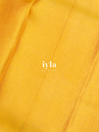 The Wonderland Dreamscape Bloom Kanjeevaram in Butter Yellow