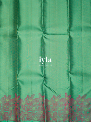 The Wood Anemone Kanjeevaram in Pastel Green