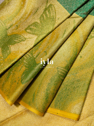 The Wings of Hope Kanjeevaram in Forest Green