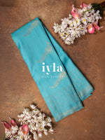 Load image into Gallery viewer, The Tiffany Blue Dual Pallu Mahalakshmi - Peacock Kanjeevaram
