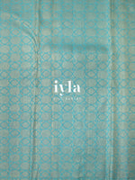 Load image into Gallery viewer, The Tiffany Blue Dual Pallu Mahalakshmi - Peacock Kanjeevaram
