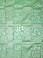 Load image into Gallery viewer, The Women Portrait Painting Kanjeevaram in Sea Foam Green
