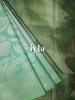 Load image into Gallery viewer, The Women Portrait Painting Kanjeevaram in Sea Foam Green
