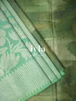 Load image into Gallery viewer, The Women Portrait Painting Kanjeevaram in Sea Foam Green
