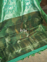 Load image into Gallery viewer, The Women Portrait Painting Kanjeevaram in Sea Foam Green
